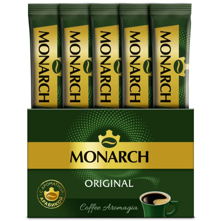 Кофе растворимый порционный MONARCH "Original", пакетик 1,8 г, сублимированный, 60 штук, 623638