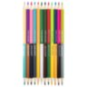 Карандаши цветные двусторонние BRAUBERG PREMIUM TWIN COLOUR, 12 штук, 24 цвета, шестигранные, грифель 3,3 мм, натуральное дерево, 181874, 181874