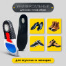 Стельки для обуви СПОРТИВНЫЕ, материал EVA SPORT, размер RU 39-45 / EU 40-46, с линиями выреза, SHEGRA (ШЕГРА), 700747, 700747
