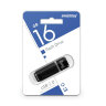 Флеш-диск 16 GB, SMARTBUY Quartz, USB 2.0, черный, SB16GBQZ-K, 512765