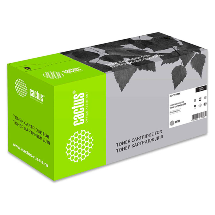 Картридж лазерный CACTUS (CS-C9730A) для HP Color LaserJet 5500/5550, черный, ресурс 13000 стр., 362478