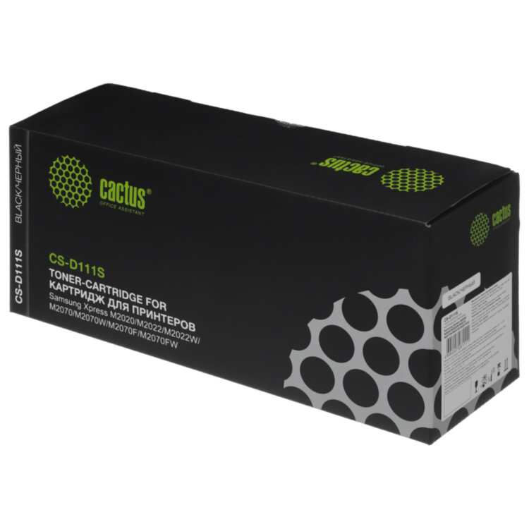 Картридж лазерный CACTUS (CS-D111S) для SAMSUNG SL-M2020/M2020W/M2070, ресурс 1000 стр., 361804