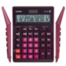 Калькулятор настольный CASIO GR-12С-WR (210х155 мм), 12 разрядов, двойное питание, БОРДОВЫЙ, GR-12C-WR-W-EP, 250444