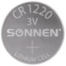 Батарейка литиевая SONNEN Lithium CR1220 "таблетка, дисковая, кнопочная" 1 шт., блистер, 455597, 455597
