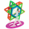 Магнитный конструктор MAGNETIC BLOCKS, 100 деталей, 2 колесные базы, карусель, BRAUBERG KIDS, 665720, 665720