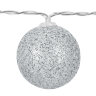 Электрогирлянда-нить комнатная "Шарики" 1,8 м, 16 LED, серебро, тёплый белый, батарейки, ЗОЛОТАЯ СКАЗКА, 592559, 592559