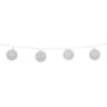 Электрогирлянда-нить комнатная "Шарики" 1,8 м, 16 LED, серебро, тёплый белый, батарейки, ЗОЛОТАЯ СКАЗКА, 592559, 592559
