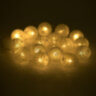 Электрогирлянда-нить комнатная "Шарики" 1,8 м, 16 LED, серебро, тёплый белый, батарейки, ЗОЛОТАЯ СКАЗКА, 592559, 592559