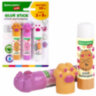 Клей-карандаш "Лапки" Cat Paw, 9 г, фигурный колпачок, 3 шт. на блистере, BRAUBERG KIDS, 271982, 271982
