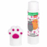 Клей-карандаш "Лапки" Cat Paw, 9 г, фигурный колпачок, 3 шт. на блистере, BRAUBERG KIDS, 271982, 271982