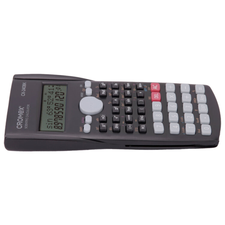 Калькулятор инженерный CROMEX (КРОМЕКС) СX-240BK (155х80 мм), 240 функций, 10+2 разрядов, черный, 273832, 273832