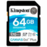 Карта памяти SDXC 64GB KINGSTON Canvas Go Plus, UHS-I U3, 170 Мб/с (class 10), SDG3/64GB, 513643