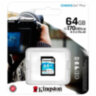 Карта памяти SDXC 64GB KINGSTON Canvas Go Plus, UHS-I U3, 170 Мб/с (class 10), SDG3/64GB, 513643