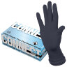 Перчатки нитриловые смотровые CONNECT ULTRA BLACK, 50 пар (100 шт.), размер M (средний), черные, CON-UB-INT-02, 631745