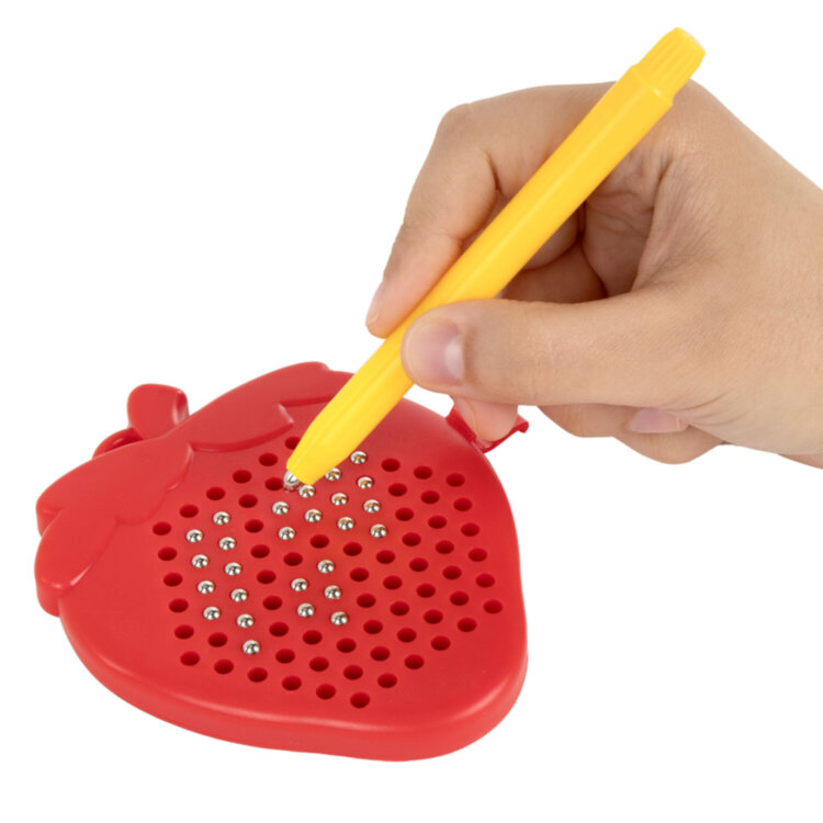 Магнитный планшет MAGPAD MINI для рисования 9х11,5 см, 91 шарик, ассорти, BRAUBERG KIDS, 665106, 12 штук, 665106