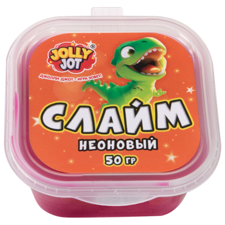 Слайм МИКС, 50 г, АССОРТИ, 8 видов, JOLLY JOT (ДЖОЛЛИ ДЖОТ), 667320, 16 штук, 667320