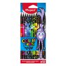 Карандаши цветные MAPED "COLOR PEP'S Black Monster", 12 цветов, трехгранные, 862612, 181986