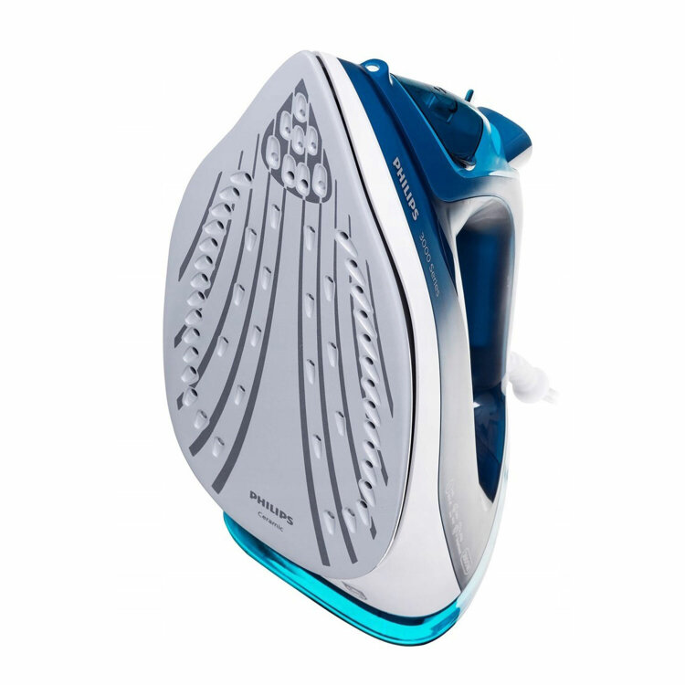 Утюг PHILIPS DST3040/70, 2600 Вт, керамическое покрытие, самоочистка, антикапля, автоотключение, синий, 456943