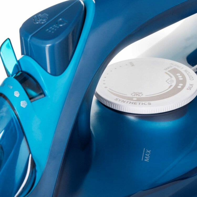 Утюг PHILIPS DST3040/70, 2600 Вт, керамическое покрытие, самоочистка, антикапля, автоотключение, синий, 456943