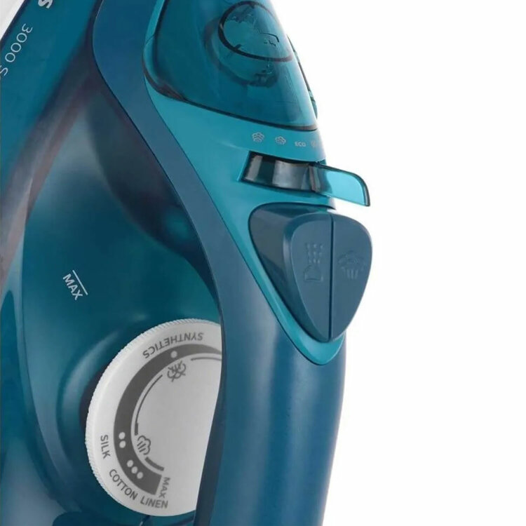Утюг PHILIPS DST3040/70, 2600 Вт, керамическое покрытие, самоочистка, антикапля, автоотключение, синий, 456943