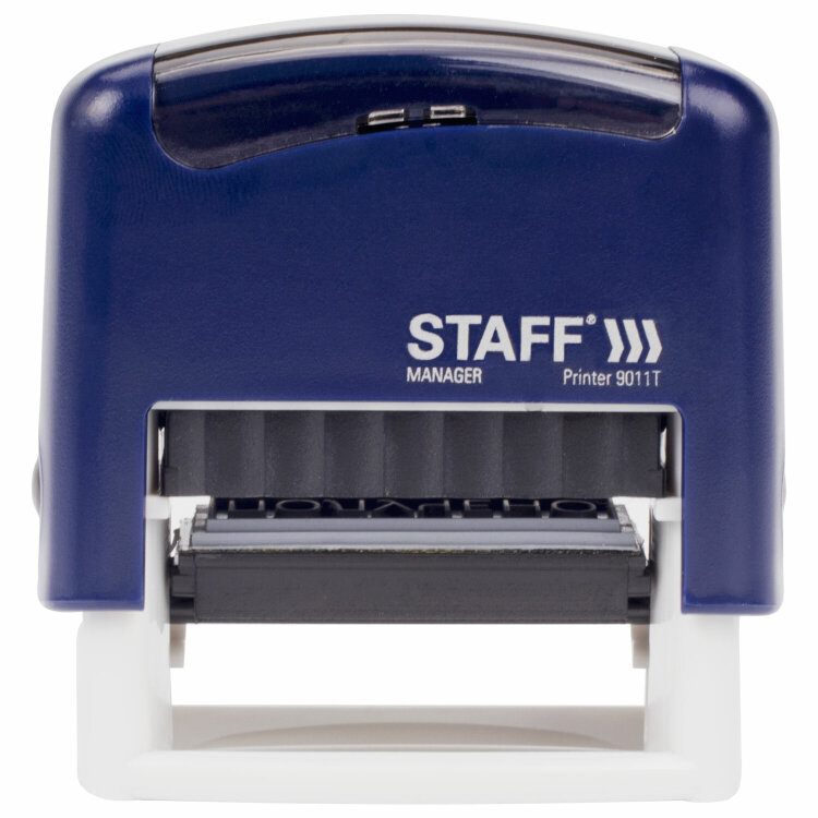 Штамп стандартный STAFF "ПОЛУЧЕНО", оттиск 38х14 мм, "Printer 9011T", 237422, 237422