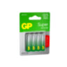 Батарейки КОМПЛЕКТ 4 шт., GP Super G-Tech, AA (LR6,15А), алкалиновые, пальчиковые, ПРОМО 3+1, 15A3/1-2CR4, 455920