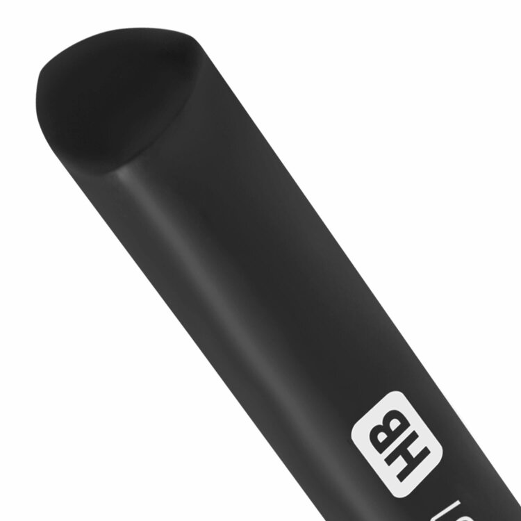 Карандаш чернографитный BRAUBERG, 1 шт., "Black&White", HB, трехгранный, корпус черный, заточенный, 181297, 48 штук, 181297