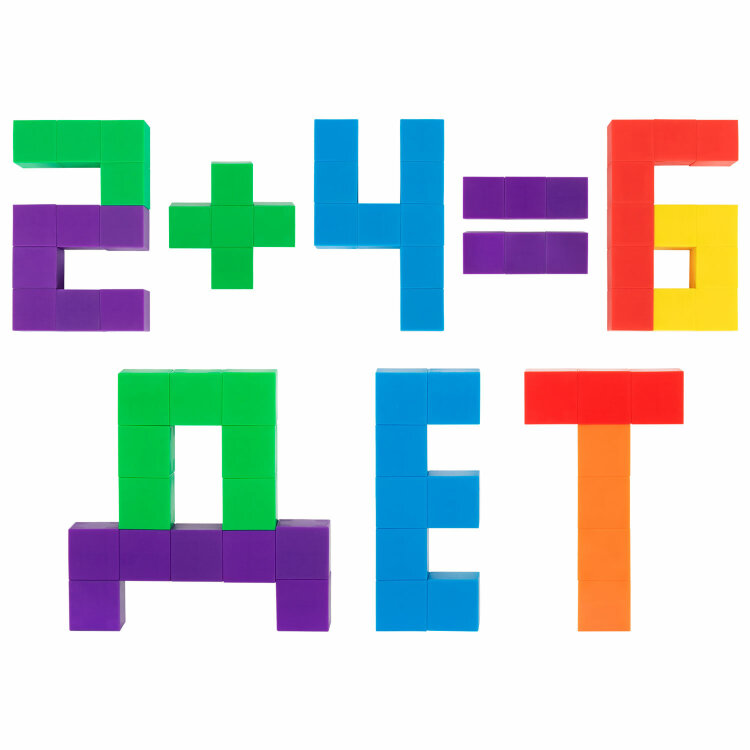Магнитный конструктор MAGNETIC CUBES "КУБИЧЕСКИЙ", 48 магнитных кубиков, BRAUBERG KIDS, 665723, 665723