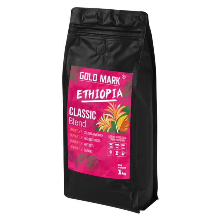 Кофе в зернах GOLD MARK "Classic Blend", арабика 100%, 1 кг, 624071, 624071