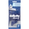 Бритвы одноразовые КОМПЛЕКТ 5 шт., GILLETTE (Жиллет) BLUE 2, для мужчин, 602766
