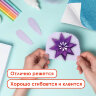 Цветная бумага, А4, офсетная САМОКЛЕЯЩАЯСЯ, 5 листов 5 цветов, "БЛЕСТКИ", 80 г/м2, ОСТРОВ СОКРОВИЩ, 210х297 мм, 129288, 129288