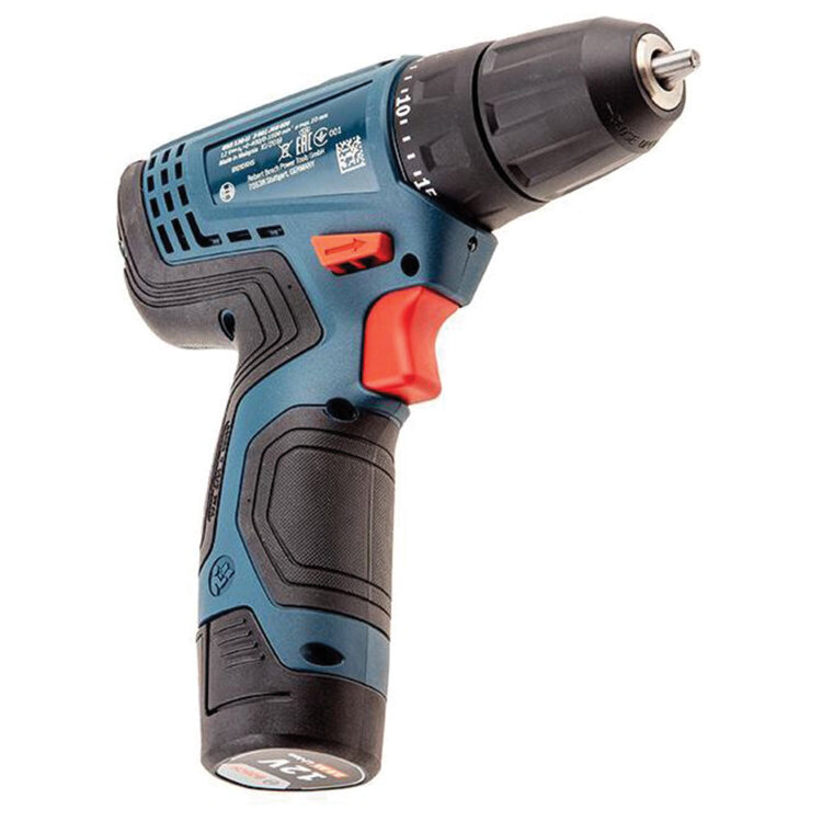 Дрель-шуруповерт аккумуляторный, 12 В, 0-1500 об./мин, BOSCH GSR 120-LI PROFESSIONAL 06019G8020, 671178