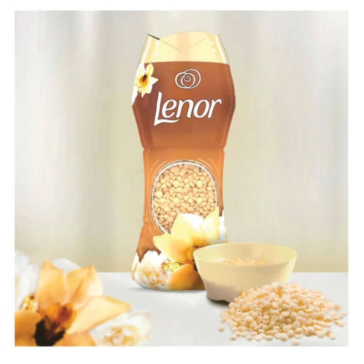Кондиционер для белья в гранулах, 210 г, LENOR "Oro E Fiori Di Vaniglia", ваниль и орхидея, 609696