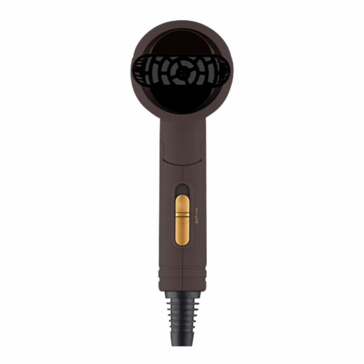 Фен BQ (БИ-КЬЮ) HD1212M, 1400 Вт, 2 скорости, 2 температурных режима, ионизация, коричневый, 86189100, 457551