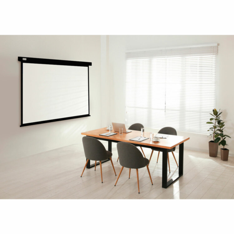 Экран Cactus Wallscreen CS-PSW-180X180-BK, 180x180 см, 1:1, настенно-потолочный, черный, PSW-180x180-BK, 238928