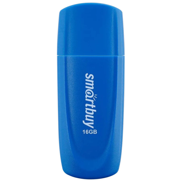 Флеш-диск 16 GB SMARTBUY Scout USB 2.0, синий, SB016GB2SCB, 513763
