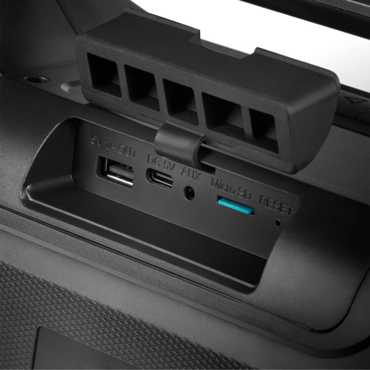 Колонка портативная SVEN PS-390, 50 Вт, TWS, Bluetooth, microSD, черный, SV-021306, 514315