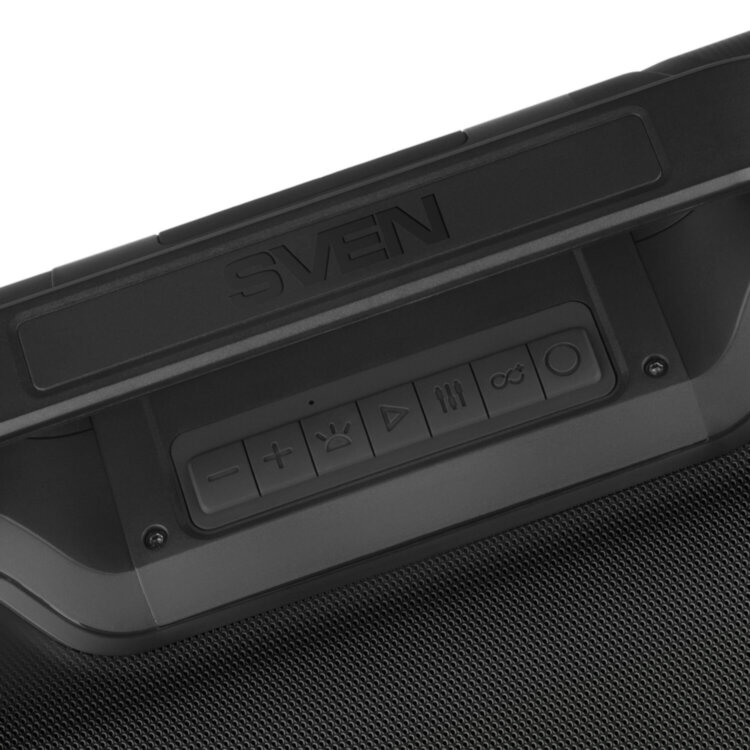 Колонка портативная SVEN PS-390, 50 Вт, TWS, Bluetooth, microSD, черный, SV-021306, 514315