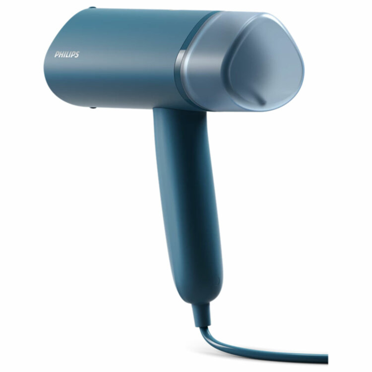 Отпариватель ручной PHILIPS STH3000/20, 1000 Вт, 20 г/мин, резервуар 0,1 л, 1 режим, синий, 456947