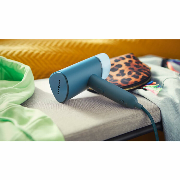 Отпариватель ручной PHILIPS STH3000/20, 1000 Вт, 20 г/мин, резервуар 0,1 л, 1 режим, синий, 456947