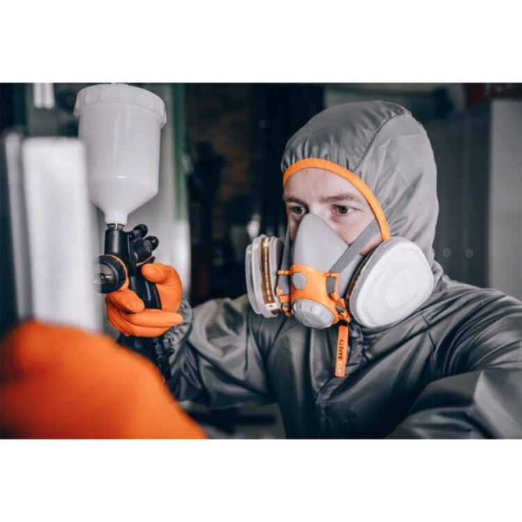 Полумаска фильтрующая Jeta Safety 6500, мягкий силиконовый материал, без фильтров, размер L, 6500-L, 610896