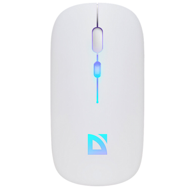 Мышь беспроводная DEFENDER TOUCH MM-997, USB, 3 кнопки+1 колесо-кнопка, оптическая, белая, 52998, 513826