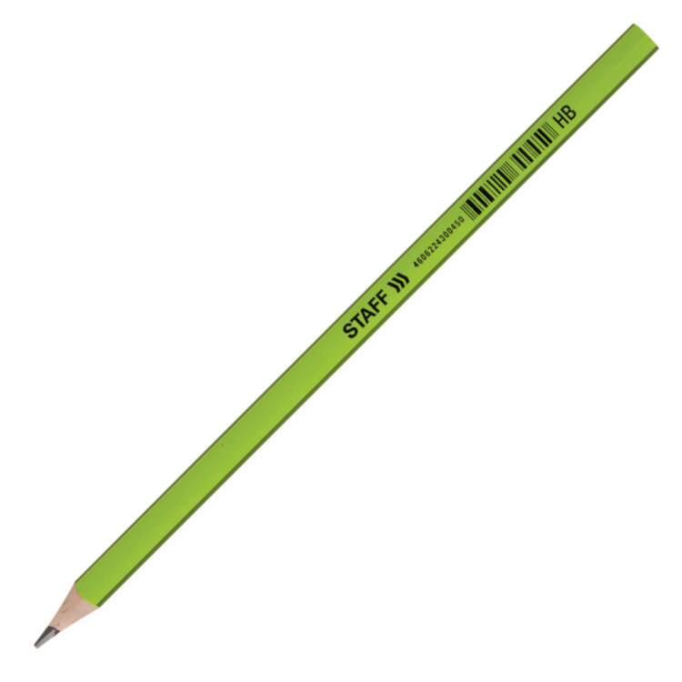 Карандаш чернографитный STAFF "Basic" BLP-743, 1 шт., НВ, пластиковый, корпус ассорти, 181743, 72 шт., 181743
