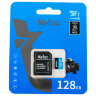 Карта памяти microSDXC 128 ГБ, NETAC P500 Standard, UHS-I U3, 128 Мб/с, (class 10), NT02P500PRO-128G-S, 514056