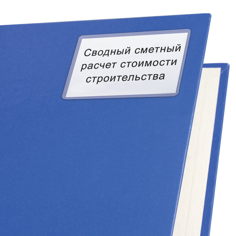 Карманы самоклеящиеся для визиток и персонализации 65х98 мм, КОМПЛЕКТ 10 шт., STAFF, 270569, 270569