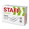 Скрепки STAFF "EVERYDAY", 28 мм, никелированные, 100 шт., в картонной коробке, 226758, 226758