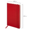Блокнот А5 (130х210 мм), BRAUBERG ULTRA, балакрон, 80 г/м2, 96 л., в точку, красный, 113042, 113042