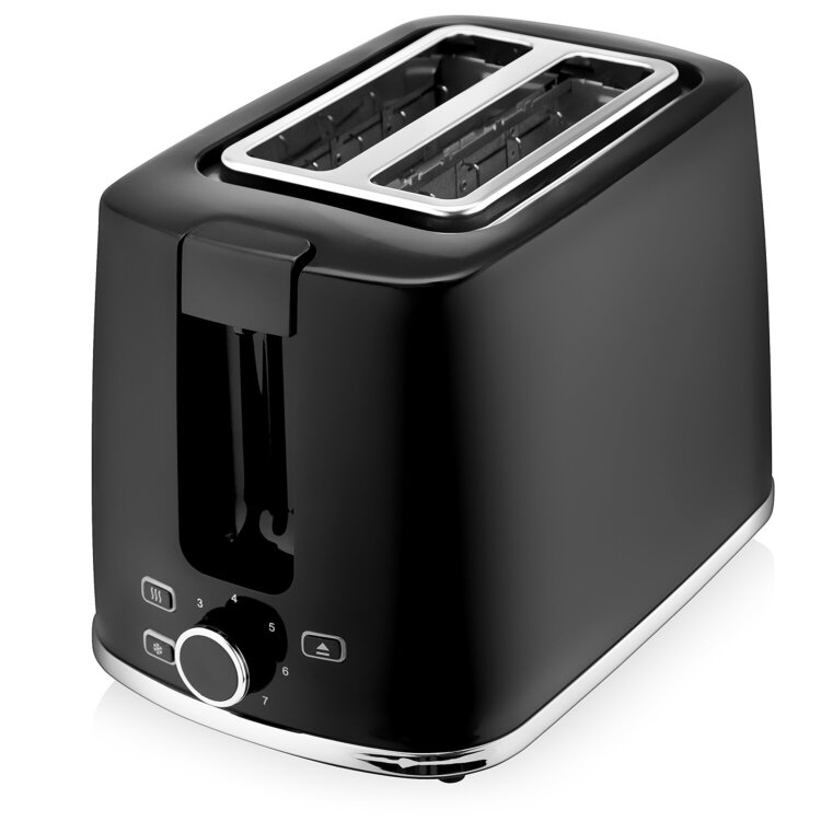 Тостер BRAYER BR2108, 930 Вт, 2 тоста, 7 режимов, пластик, черный, 456606
