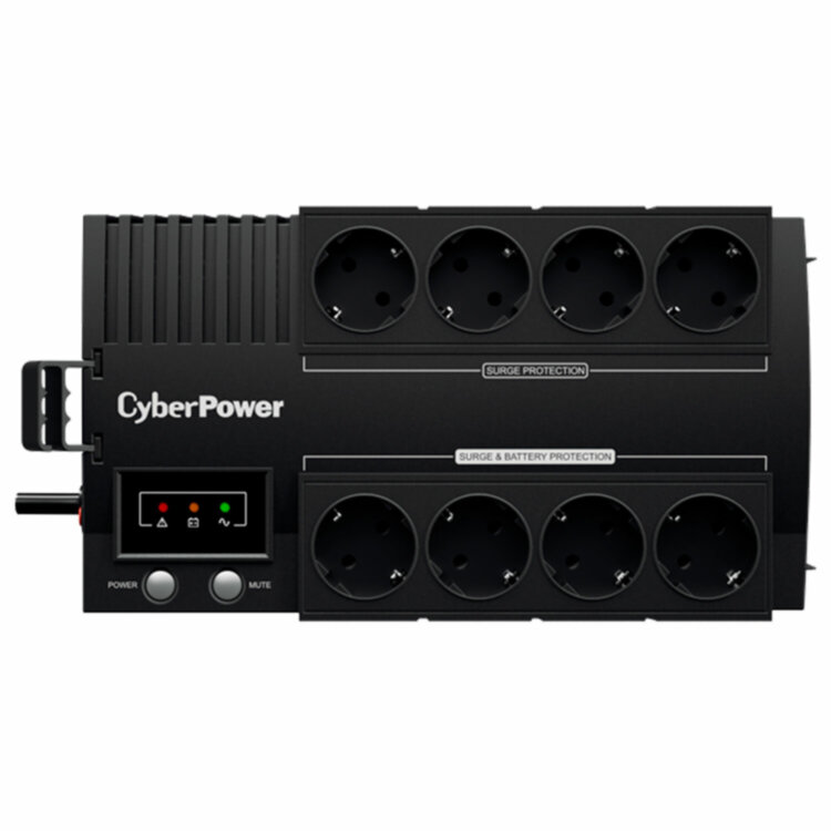 Источник бесперебойного питания CYBERPOWER BS650E, 650 VA (390 W), 8 евророзеток, 354888