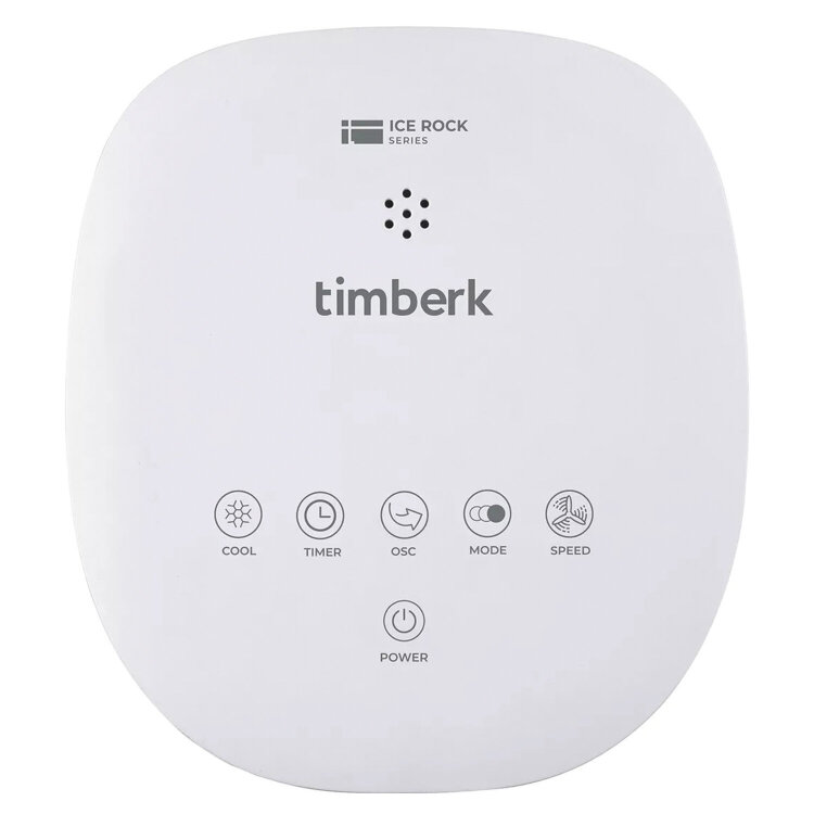 Охладитель воздуха колонный TIMBERK T-SAC02RC, 4 в 1, 3 режима, 50 Вт, бак 3 л, пульт ДУ, дисплей, белый, 458438